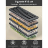 bigmate 4'lü Şeffaf Saklama Kabı 4x1 Lt BGMT1515 Mikrodalga Buzdolabı ve Dondurucu Uyumlu Düzenleyici