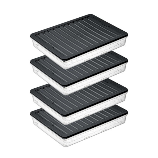 bigmate 4'lü Şeffaf Saklama Kabı 4x2,5 Lt BGMT2525 Mikrodalga Buzdolabı ve Dondurucu Uyumlu Düzenleyici bigmate 4'lü Şeffaf Saklama Kabı 4x2,5 Lt BGMT2525 Mikrodalga Buzdolabı ve Dondurucu Uyumlu Düzenleyici