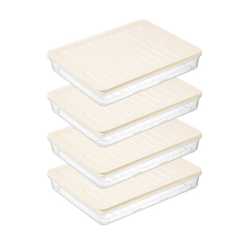 bigmate 4'lü Şeffaf Saklama Kabı 4x2,5 Lt BGMT2525 Mikrodalga Buzdolabı ve Dondurucu Uyumlu Düzenleyici bigmate 4'lü Şeffaf Saklama Kabı 4x2,5 Lt BGMT2525 Mikrodalga Buzdolabı ve Dondurucu Uyumlu Düzenleyici