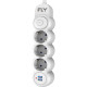 FLY FLY-3393-01 Akım Korumalı 3'lü Priz 2 USB 2m 2.1A Uzatma Kablosu FLY FLY-3393-01 Akım Korumalı 3'lü Priz 2 USB 2m 2.1A Uzatma Kablosu