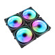 Frisby FCL-F1274C 4 x 120MM Argb 4'lü Fan Seti Kit Sessiz Rgb Kasa Fanı Frisby FCL-F1274C 4 x 120MM Argb 4'lü Fan Seti Kit Sessiz Rgb Kasa Fanı