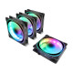 Frisby FCL-F1274C 4 x 120MM Argb 4'lü Fan Seti Kit Sessiz Rgb Kasa Fanı Frisby FCL-F1274C 4 x 120MM Argb 4'lü Fan Seti Kit Sessiz Rgb Kasa Fanı
