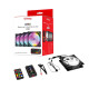 Frisby FCL-F1274C 4 x 120MM Argb 4'lü Fan Seti Kit Sessiz Rgb Kasa Fanı Frisby FCL-F1274C 4 x 120MM Argb 4'lü Fan Seti Kit Sessiz Rgb Kasa Fanı