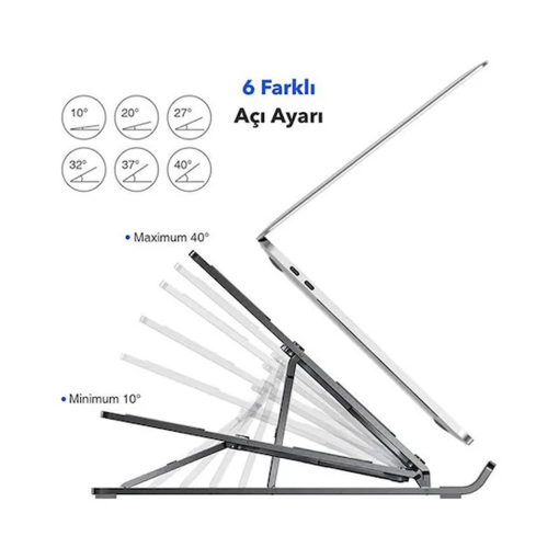 Frisby FNC-5110ST 10"-15.6" Katlabilir Aliminyum Döküm Notebook Standı (Kılıf Hediyeli) Frisby FNC-5110ST 10"-15.6" Katlabilir Aliminyum Döküm Notebook Standı (Kılıf Hediyeli)
