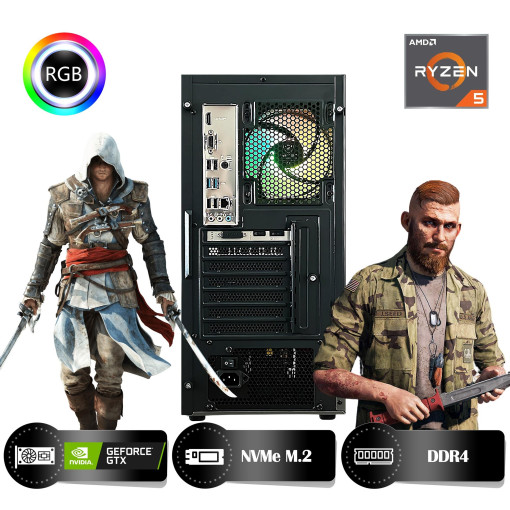 HYPER ROCKET Titan HRA161650TT Ryzen 5 5500 16GB Ram 500GB Nvme M.2 SSD GTX1650 4GB Masaüstü Oyuncu Bilgisayarı HYPER ROCKET Titan HRA161650TT Ryzen 5 5500 16GB Ram 500GB Nvme M.2 SSD GTX1650 4GB Masaüstü Oyuncu Bilgisayarı