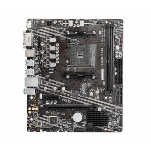 MSI A520M-A PRO AM4 DDR4 4600(OC) DVI HDMI M.2 USB3.2 mATX Anakart MSI A520M-A PRO AM4 DDR4 4600(OC) DVI HDMI M.2 USB3.2 mATX Anakart