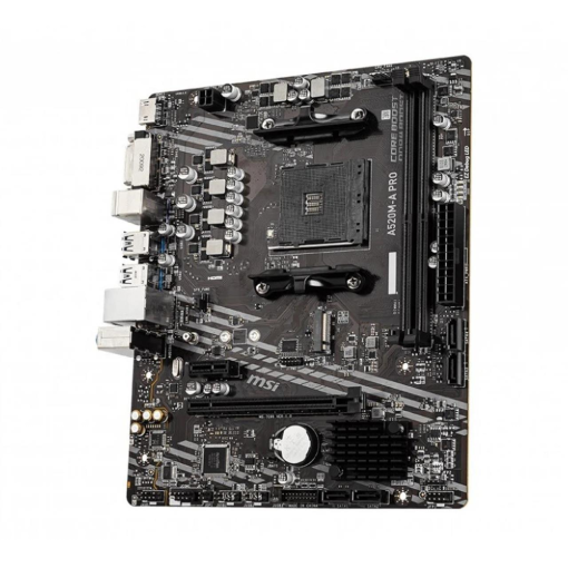 MSI A520M-A PRO AM4 DDR4 4600(OC) DVI HDMI M.2 USB3.2 mATX Anakart MSI A520M-A PRO AM4 DDR4 4600(OC) DVI HDMI M.2 USB3.2 mATX Anakart