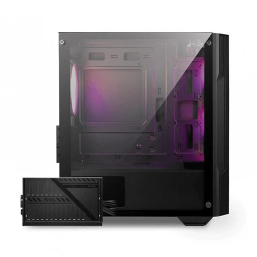 MSI MAG FORGE M100A D60 Akrilik yan panel 3x120mm 1x120mm Auto RGB Fan 600W 80+ mATX Oyuncu Bilgisayar Kasası MSI MAG FORGE M100A D60 Akrilik yan panel 3x120mm 1x120mm Auto RGB Fan 600W 80+ mATX Oyuncu Bilgisayar Kasası