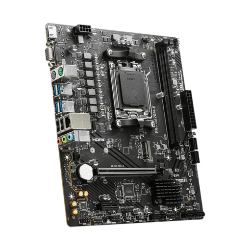MSI PRO A620M-E AM5 DDR5 6800(OC) Ses Glan HDMI/VGA Sata3 Usb3.2 mATX Anakart MSI PRO A620M-E AM5 DDR5 6800(OC) Ses Glan HDMI/VGA Sata3 Usb3.2 mATX Anakart