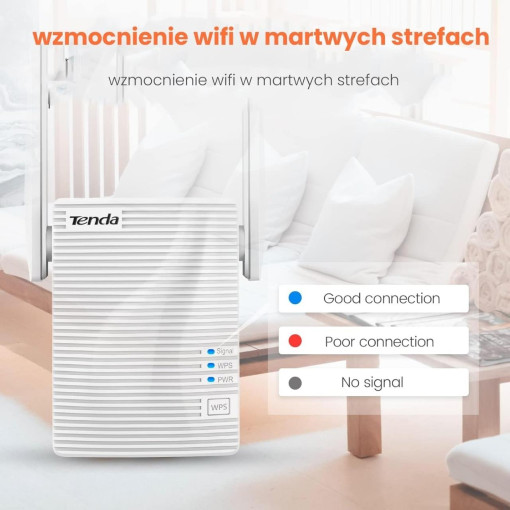 Tenda A18 300 Mbps Wifi Range Extender/Menzil Genişletici 2 Anten Tenda A18 300 Mbps Wifi Range Extender/Menzil Genişletici 2 Anten