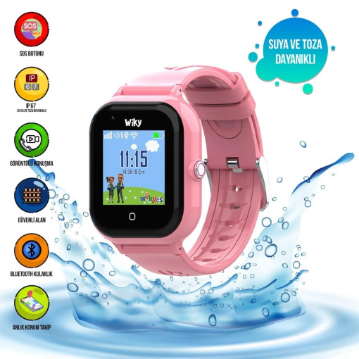 Wiky Watch 4S Pembe Akıllı Çocuk Saati Wiky Watch 4S Pembe Akıllı Çocuk Saati
